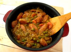 Una foto de Curry de salchichas