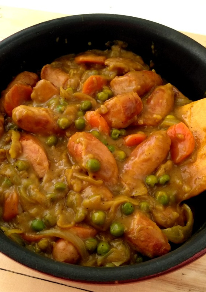 Una foto de Curry de salchichas