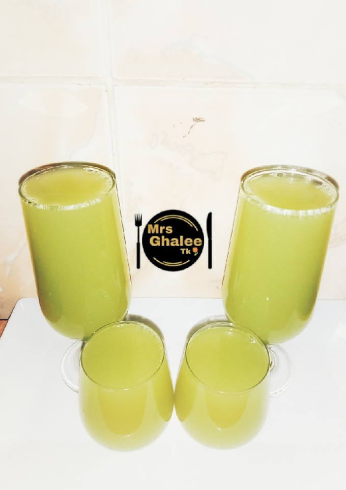 A picture of Cucumber and Ginger juice.