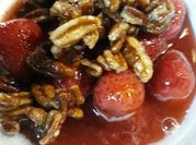 A picture of strawberry syrup