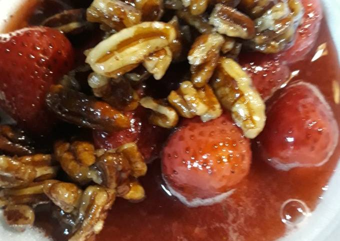 Easiest Way to Make Super Quick Homemade Strawberries with Maple Glazed
Pecans