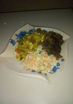 A picture of Chinese fried Rice.