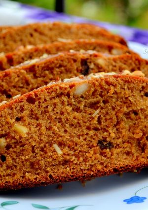 A picture of Dates Whole Wheat Cooker Cake.