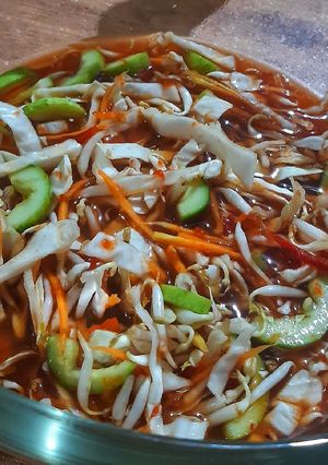Foto resep Rujak cuka sederhana