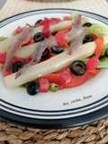 Ensalada de espárragos blancos