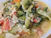 A picture of sautéed bitter melon