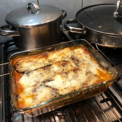 A picture of Aubergine Parmesan.