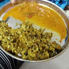 Egg kothu roti A picture of Egg kothu roti.