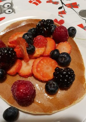 Una foto de Tortitas con Frutos Rojos