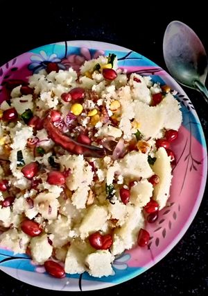 A picture of Upma by rava idli.