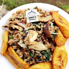 A picture of Local jollof rice.
