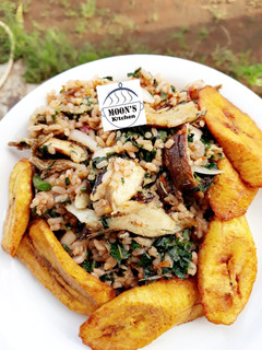 A picture of Local jollof rice.