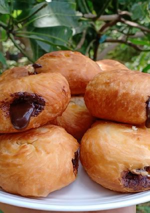 Foto resep Donat bulat Isi cokelat