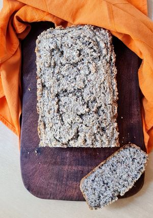 Una foto de Pan de semillas, sin harina, sin levadura, sin amasado, sin gluten, larga fermentación 🥰