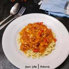 Mie Topping Jamur Saus Spaghetti-レシピのメイン写真