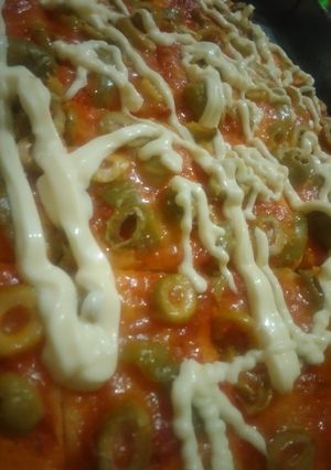 صورة لوصفة بيتزا كاري🍕