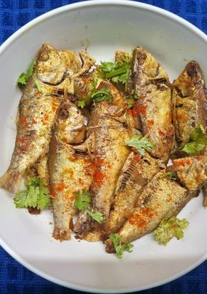 A picture of 5 min Crispy Fried Khoira Fish.