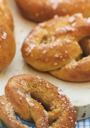 Una foto de Pretzels salados