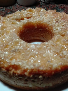 Una foto de Torta invertida de Manzana y avena. (sin tac)