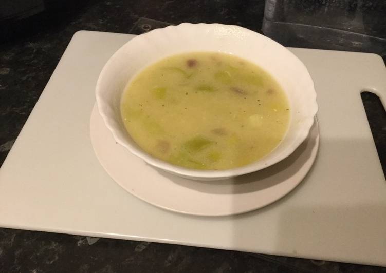 Steps to Prepare Quick My leek &amp; potato soup