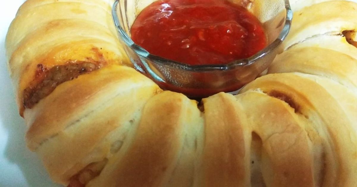 Stuffed Bread Rings Paneer Stuffed Ring Bread Recipe By Kirti Das