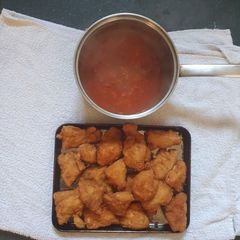 Sweet and Sour Chicken Goujon's A picture of Sweet and Sour Chicken Goujon's.