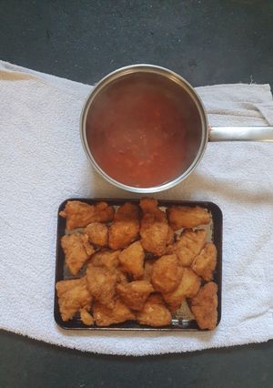 A picture of Sweet and Sour Chicken Goujon's.