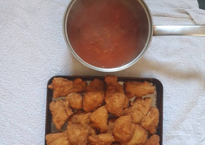 Sweet and Sour Chicken Goujon's