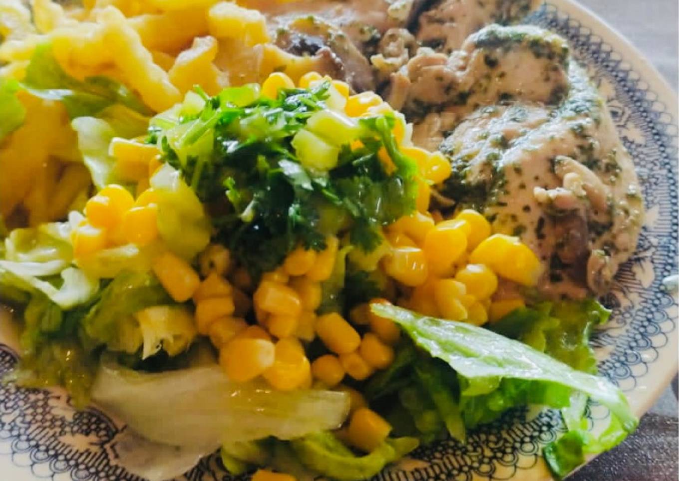 Pechuga de pollo al ciboulette y champiñones 🍄