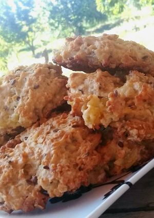 Una foto de Galletas de manzana y avena