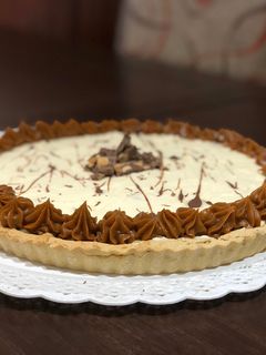 Una foto de Tarta de banana split