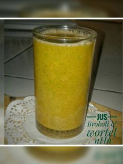 Foto resep Jus brokoli & wortel