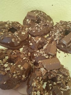 Una foto de Donuts de chocolate para flipar!!!!