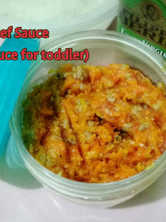 Foto resep Carrot Beef Sauce (pasta sauce for toddler)
