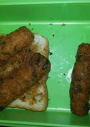 A picture of Leftover rice Cutlet.