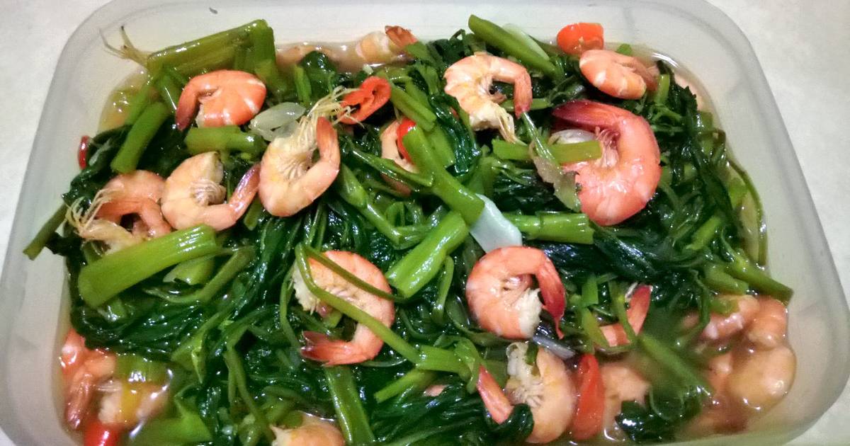 Resep Cah Kangkung Udang Oleh Retno Setia Cookpad