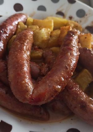 Una foto de Salchichas frescas a la cerveza