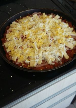 Una foto de Pizza integral