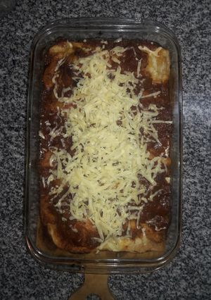 Una foto de Canelones con masa de harina de arroz