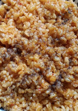 A picture of Bulgur with Tomatoes and Peppers – Amazing Flavor!.