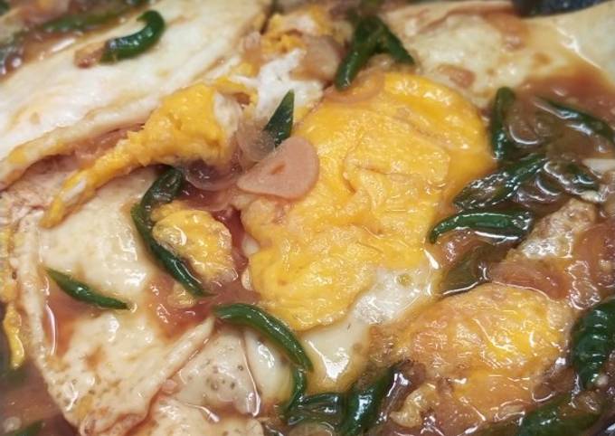 Resep Telur kecap lombok ijo, Bisa Manjain Lidah