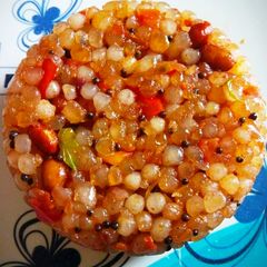 A picture of Sago upma.