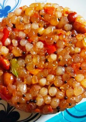 A picture of Sago upma.