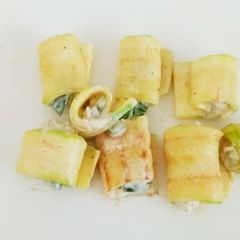 A picture of Zucchini Veg Cream cheese Wraps.