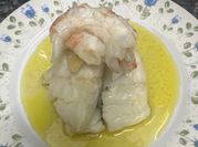 Una foto de bacalao al pil pil con cayena