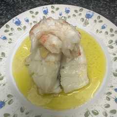 636. Bacalao al pil pil con gambones (principal pescado)-レシピのメイン写真