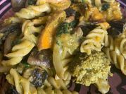 A picture of butternut squash pasta