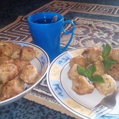 A picture of Yam balls.