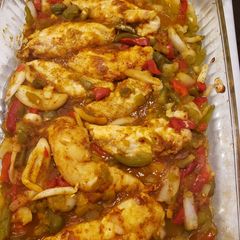 A picture of Easy Oven Baked Chicken Fajitas.