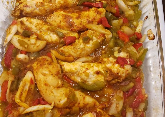 Steps to Prepare Super Quick Homemade Easy Oven Baked Chicken Fajitas